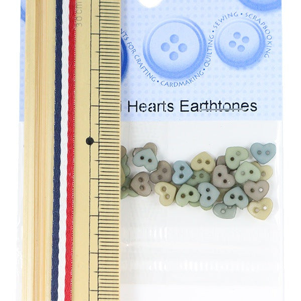 ボタン 『チルドボタン MM HeartsEarthton 9536』 Dress It Up