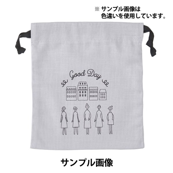 Embroidery kit "100 Nesan mini drawstring kit Namiki -gai Kazue Nakajima 542109" LECIEN Lecien COSMO Cosmo