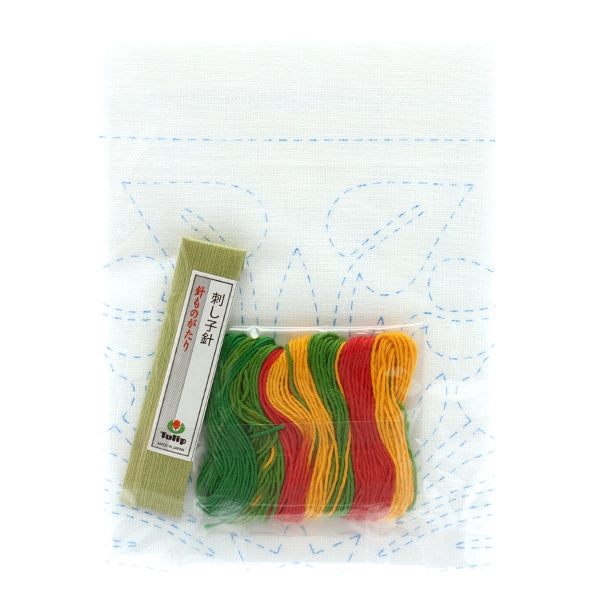 Embroidery kit "Hand-sewn Flower Fukin Kit SASHIKO WORLD HAWAII Anthurium KSW-003" TULIP Tulip