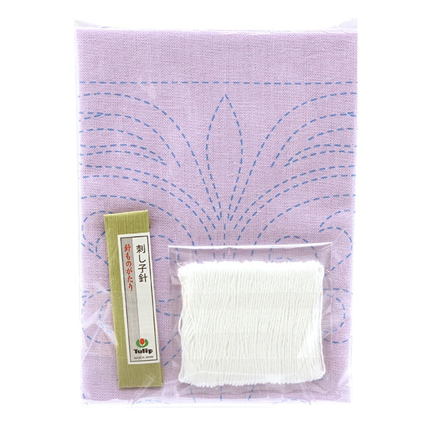 Embroidery kit "Hand-sewn Flower Fukin Kit SASHIKO WORLD France Eternal Oath KSW-020" TULIP Tulip