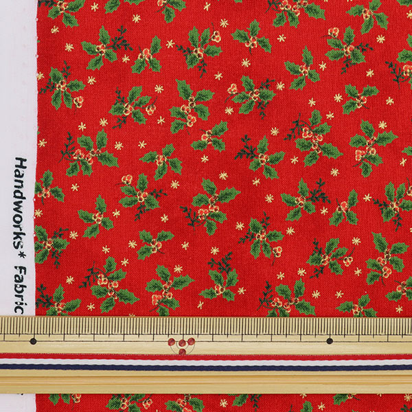【数量5から】 生地 『X’mas スケア レッド DX10134S-B』