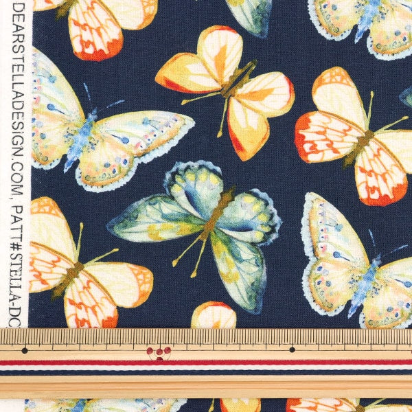 【数量5から】 生地 『USAコットン dearSTELLA BUTTERFLIES DCJ1881-MULTI』