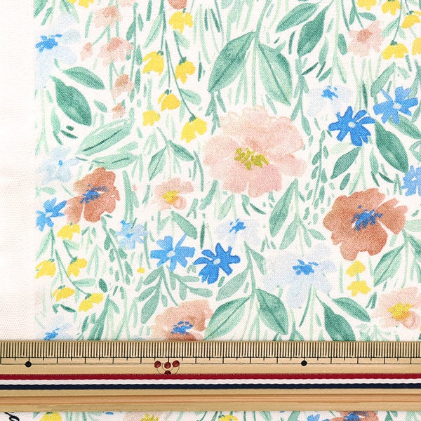 【数量5から】 生地 『USAコットン dearSTELLA WILD FLOWERS DCJ2083-WHITE』
