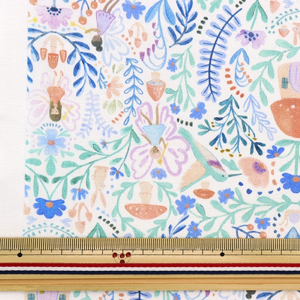 【数量5から】 生地 『USAコットン dearSTELLA FAIRY LAND DCJ2084-WHITE』