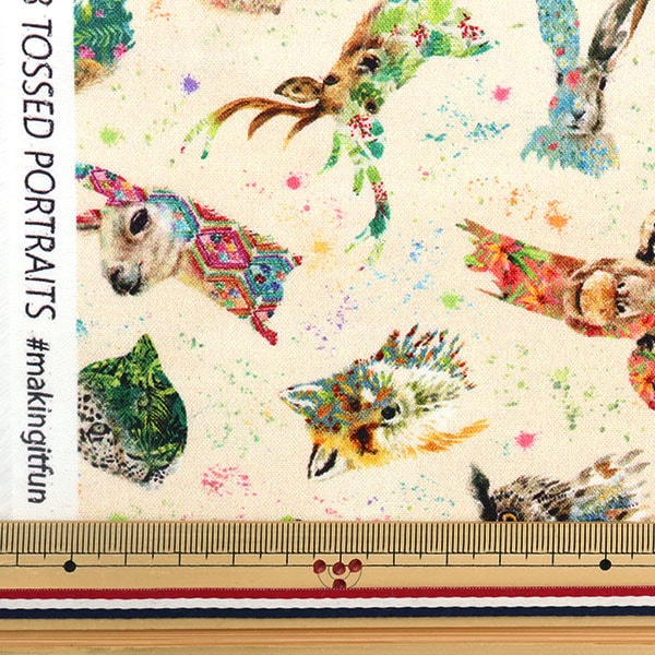【数量5から】 生地 『USAコットン ポートレート クリーム DDC10483-CREAM-D』