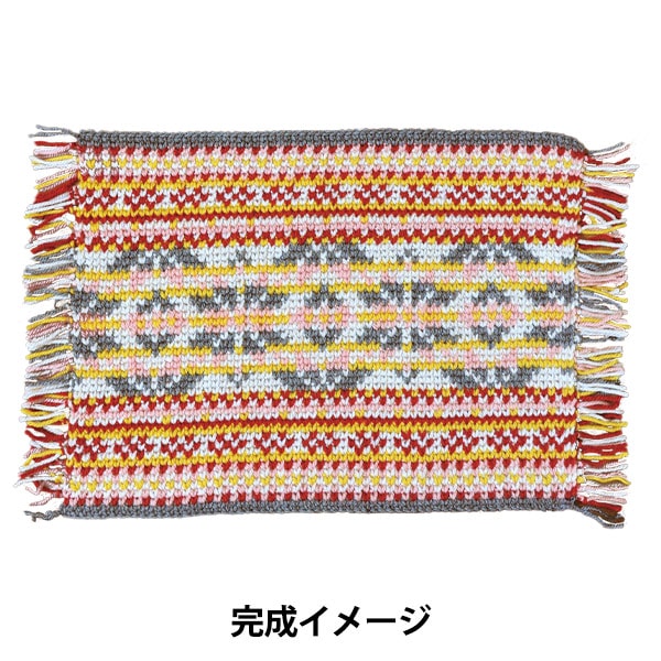 編織套件“墊子套件配上哈馬納·卡博尼(Hamana Kaboni),帶有啞光套件約40厘米x 52厘米紅色系統”