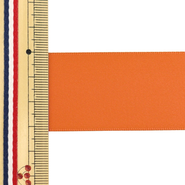 絲帶 “聚酯雙面緞面絲帶 橙色32mm x 3m”