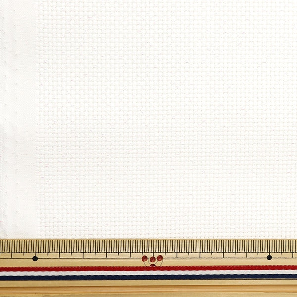 Embroidery Fabric "PuriCut Cloth Lamejava Cross 55 14 Counts 55 Eye White x Aurora 225511 "Lecien Lecien COSMO Cosmo