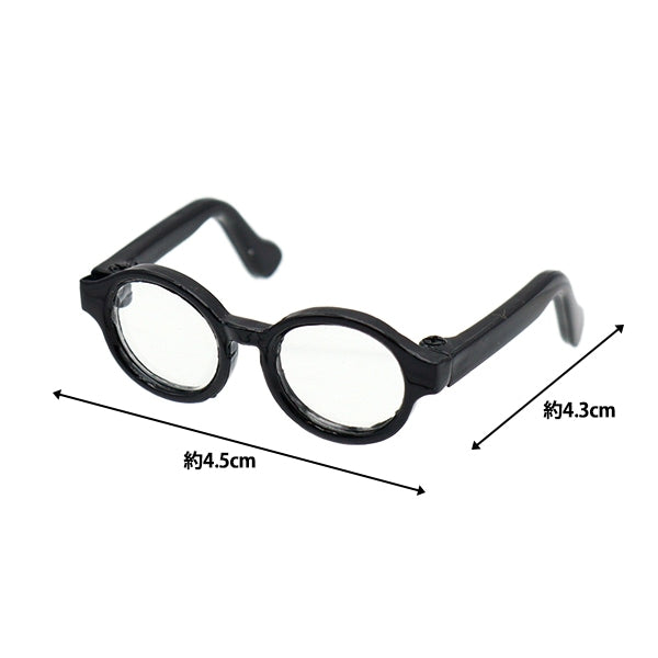 娃娃零件“娃娃眼镜4.5厘米黑色DA-G4.5-BK”