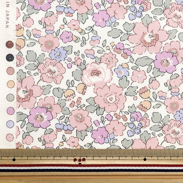 【数量5から】 生地 『リバティ・ファブリックス オックス ベッツィ 85%縮小 ピンク 3332019SJ24E』 【ユザワヤオリジナル】