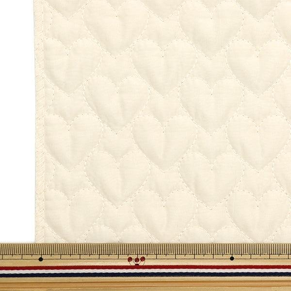 Fabric "Nuance quiltCut Cloth Approximately 70cm x 100cm Heart beige C-Q-des-HT-BE "