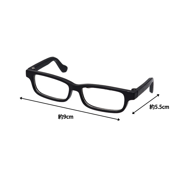 娃娃零件“娃娃眼镜9厘米黑色DA-242G9-BK”