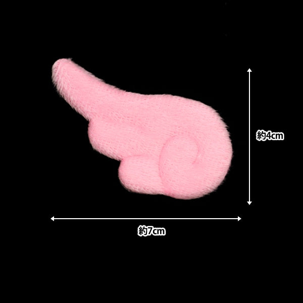 Handicraft parts "Decoration parts Hane Pink 10-4283"