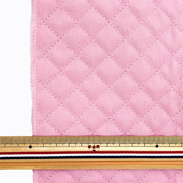 生地 『超はっ水ツイルキルトカットクロス 約135cm×50cm ベーシックピンク CQPL-TWTC-BP』