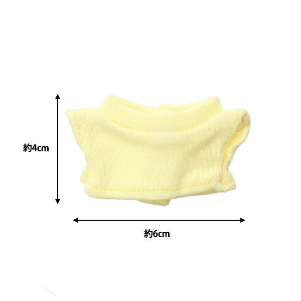 手工艺品零件“毛绒玩具衣服简单T恤S大小浅黄色MPA-3C-S”