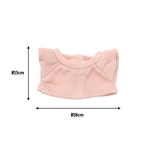 手工艺品零件“毛绒玩具衣服简单T恤M大小浅粉红色MPA-3B-M”