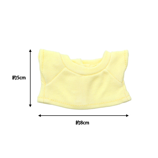 手工艺品零件“毛绒玩具衣服简单T恤M大小浅黄色MPA-3C-M”