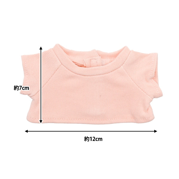 手工艺品零件“毛绒玩具衣服简单T恤L大小浅粉红色MPA-3B-L”