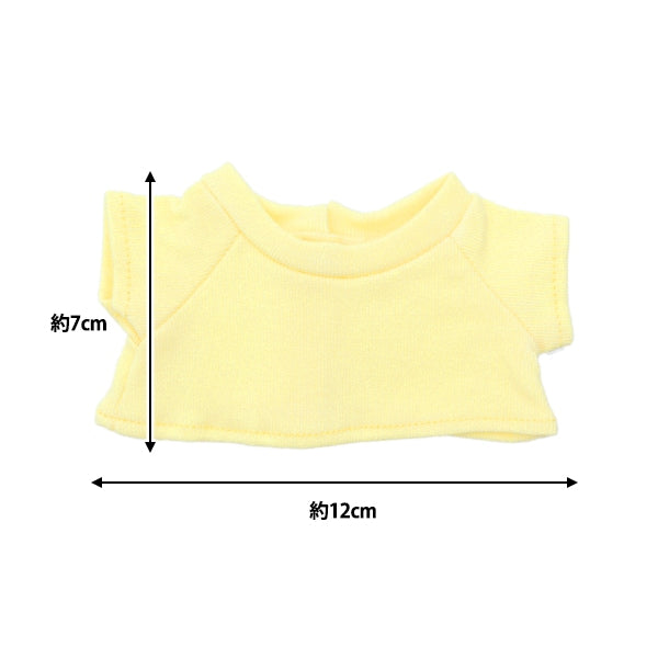 手工艺品零件“毛绒玩具衣服简单T恤L大小浅黄色MPA-3C-L”