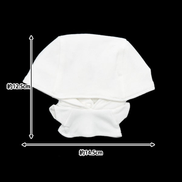 手工艺品零件“填充玩具衣服简单连帽衫M大小白色MPA-4A-M”