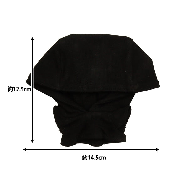 手工艺品零件“毛绒衣服简单连帽衫M大小黑色MPA-4B-M”