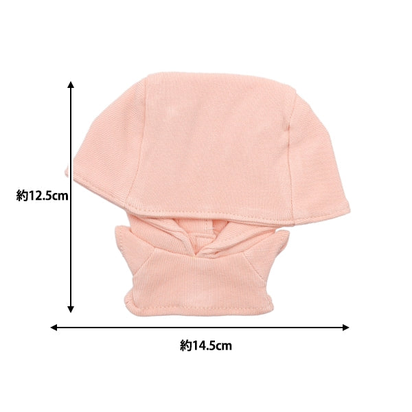 手工艺品零件“毛绒玩具衣服简单连帽衫M尺寸浅粉红色MPA-4C-M”