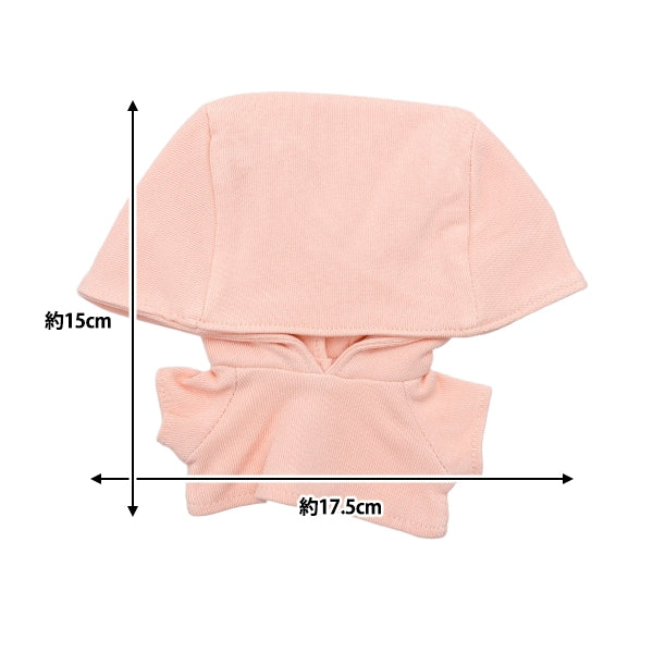 手工艺品零件“毛绒衣服简单连帽衫L尺寸浅粉红色MPA-4C-L”