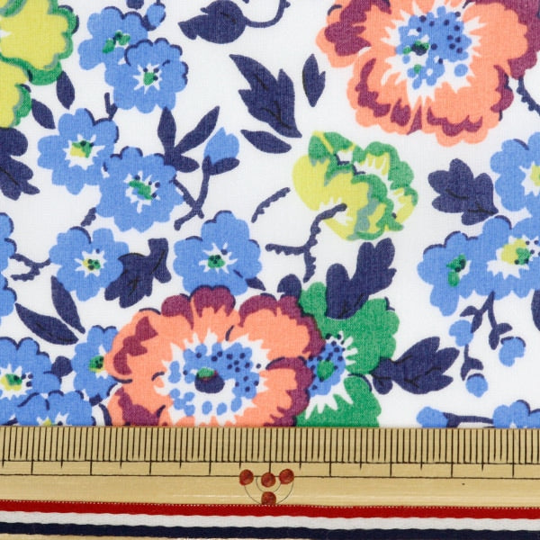 【数量5から】 生地 『リバティ・ファブリックス タナローン ポピーポエム 3634204-24BU』 Liberty Japan リバティジャパン