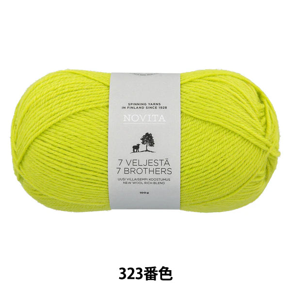 ソックヤーン 『NOVITA 7BROTHERS CLASSIC COLLECTION 323番色 マジシャン』 NOVITA