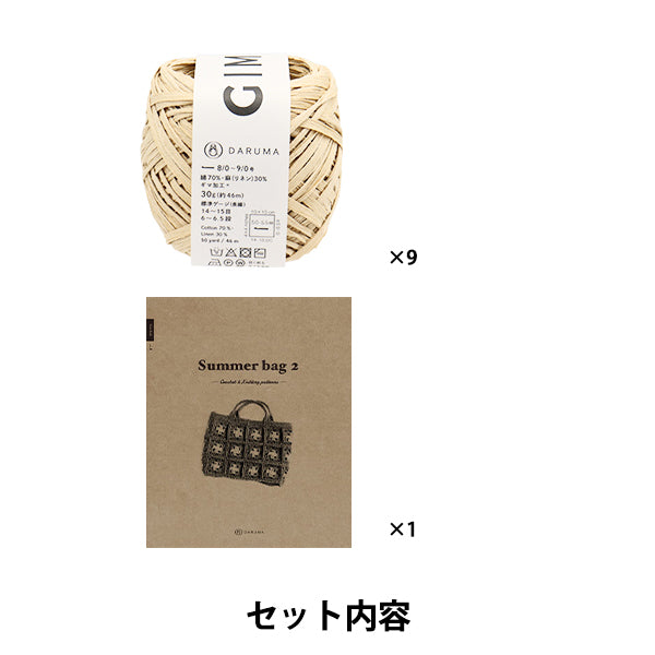 编织套件 "V-MOTIF条纹袋B 25S-0903" 达鲁马 DARUMA 横田
