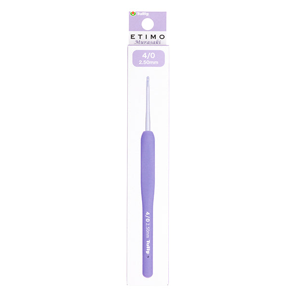 编织针 "Etimo Murasaki带有垫子握把钩针 4/0问题Tem-040" 郁金香
