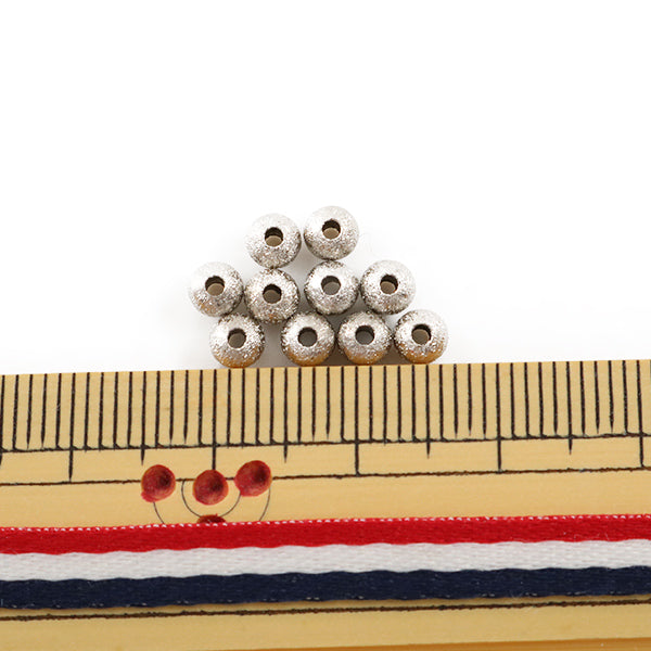 Handicraft bracket "Stardust Maru 4mm Silver 10 pieces"