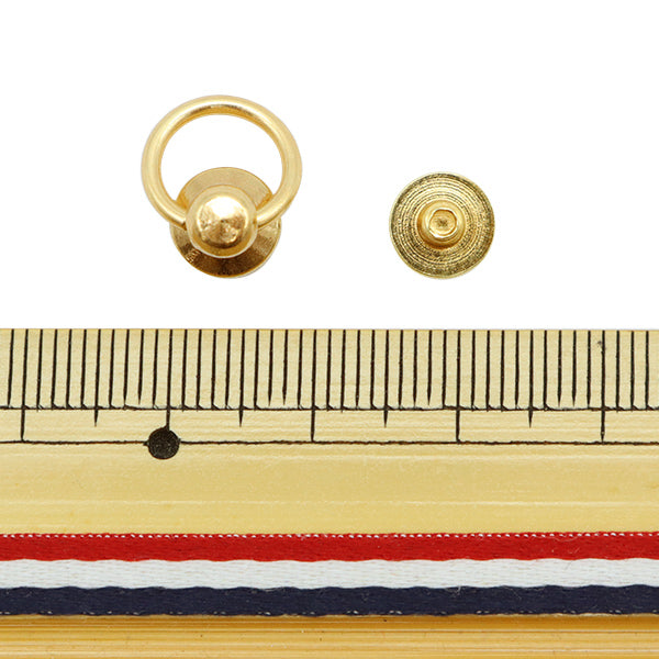 手芸材料 『スマホケース用リングパーツ 8mm ゴールド 2個入り ZA0489』