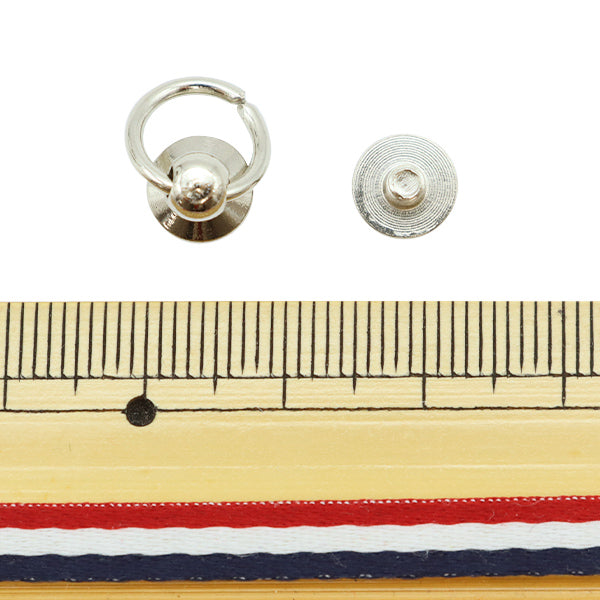 手芸材料 『スマホケース用リングパーツ 8mm シルバー 2個入り ZA0490』