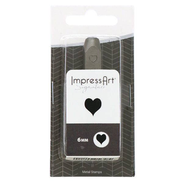 金属刻印 メタルスタンピング 『ImpressArt デザインスタンプ ハート 6mm U1006 6』 MIYUKI ミユキ