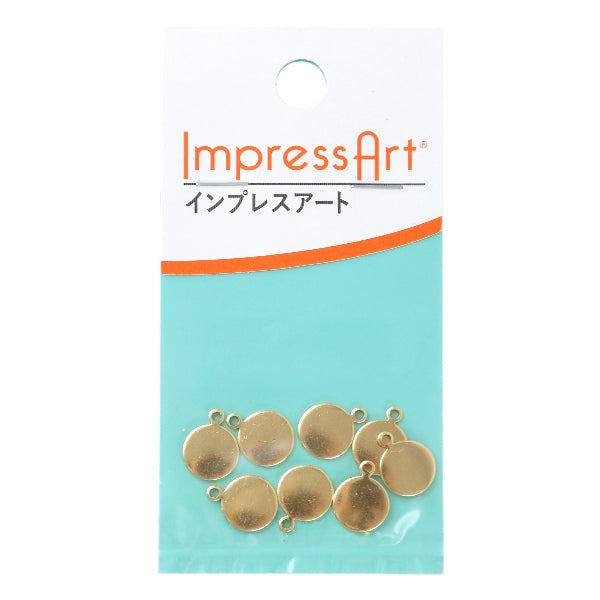 メタルスタンピング 『ImpressArt スタンピングブランク タグ(丸) 直径約9.5mm 6個入 U3003//1』
