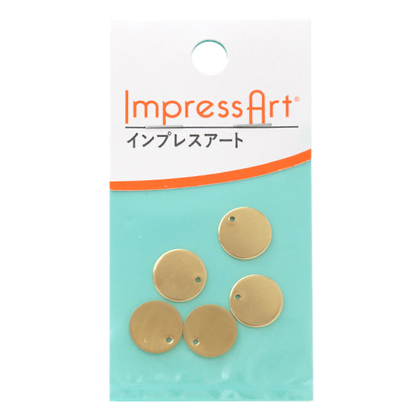 メタルスタンピング 『ImpressArt スタンピングブランク プレート(丸) 直径約13mm 4個入 U3013//1』