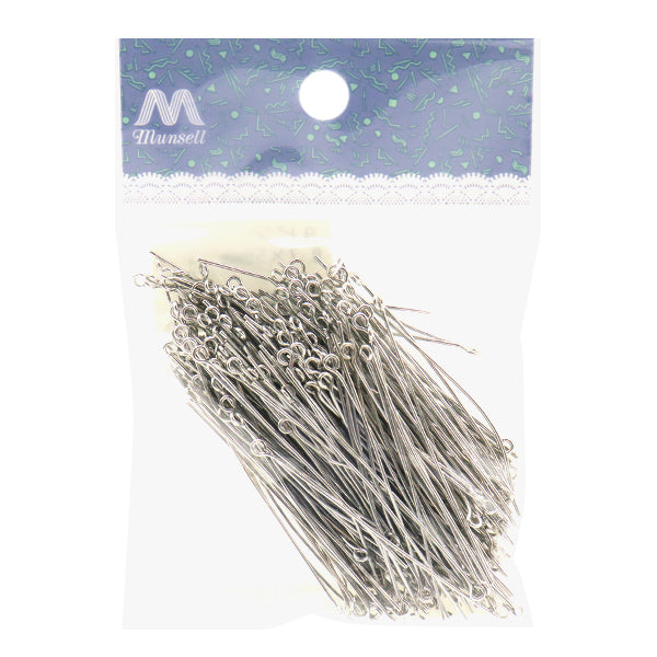 手芸金具 『9ピン 0.7×50mm シルバー 50g 約250個入り』