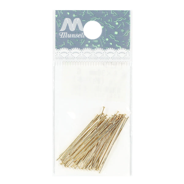 手工艺金属配件 "T销约0.6×30mm黄金约3g装”