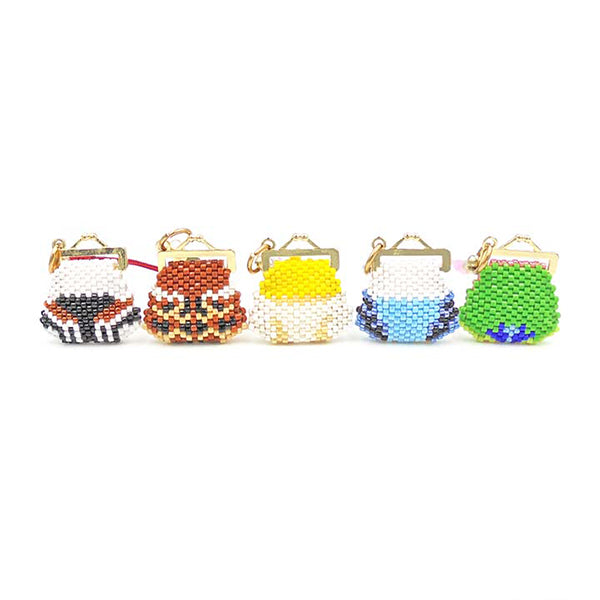 ビーズキット 『京・小鳥のがまぐち根付け スズメ PB-305』 HOBBIX 京都・西陣 ホビックス