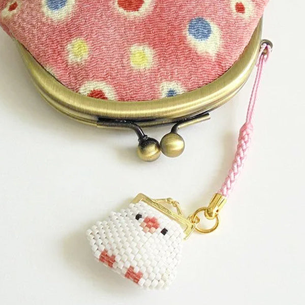 珠子Kit“京都小鸟的Maguchi Netsuke白色Bandwich PB-338" Hobbix Kyoto Nishijin Hobbix