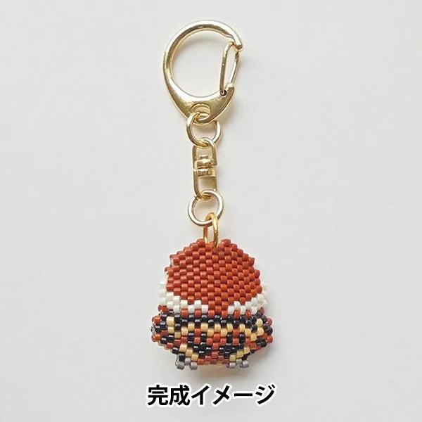 BeadsKit "Kyoto Animal Proverb Keychain: Sparrow's Tears PB-355" HOBBIX Kyoto Nishijin Hobbix