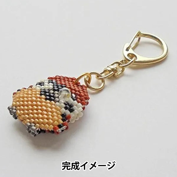 BeadsKit "Kyoto Animal Proverb Keychain: Sparrow's Tears PB-355" HOBBIX Kyoto Nishijin Hobbix
