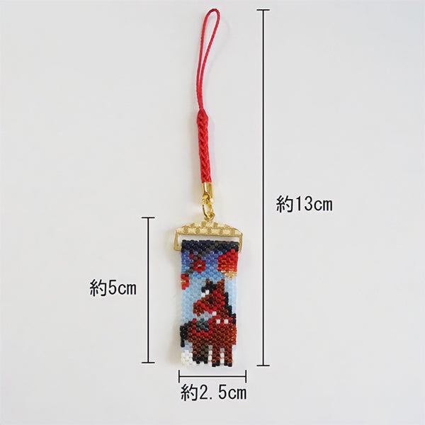 BeadsKit "Umenetsuke on a horse in return PB-357" HOBBIX Kyoto Nishijin Hobbix