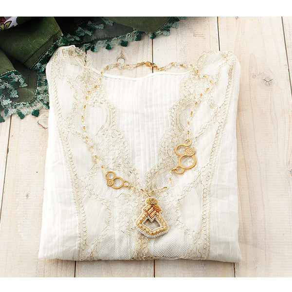 珠套件“ Maison de bloduri玻璃臍帶幾何固定器GA-4” Toho Beads Toho Beads