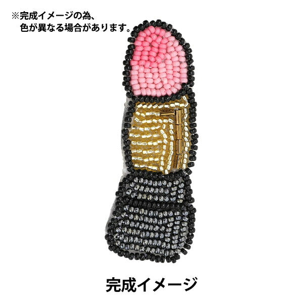 ビーズキット 『ビーズ刺しゅう ブローチキット あの時のルージュ BFK-582』 MIYUKI ミユキ