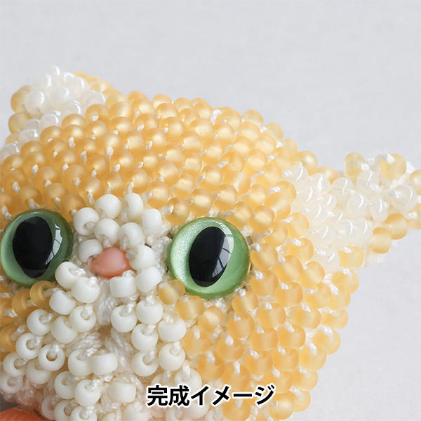 珠子套件“猫胸针套件 Busakawa Cream Hachiware BFK669" 美雪