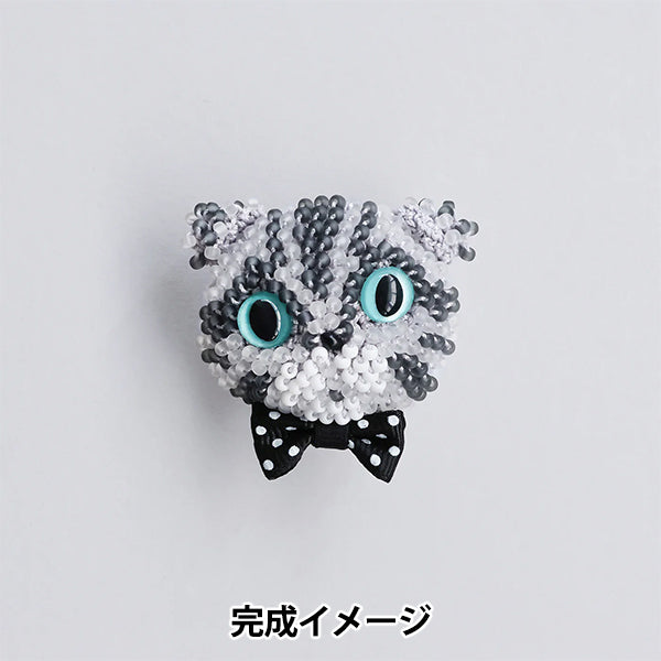 珠子套件「猫胸针套件折耳鲭鱼虎 BFK672 」" 美雪
