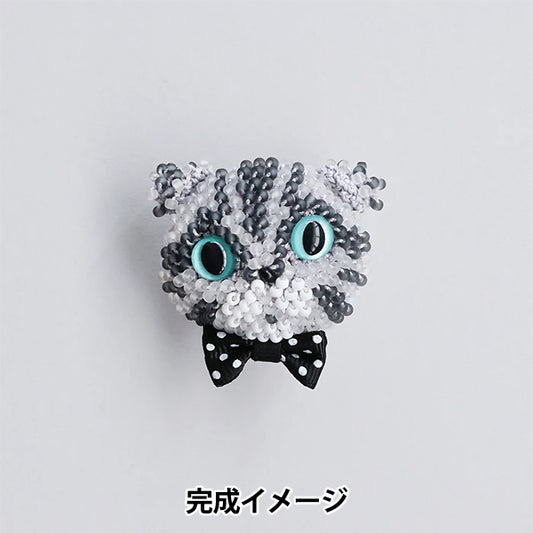 珠子套件「猫胸针套件折耳鲭鱼虎 BFK672 」" 美雪