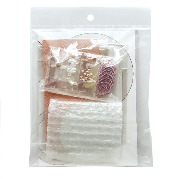 ビーズキット 『サーモンピンクの刺繍ミラー 10-3355』 東京交易
